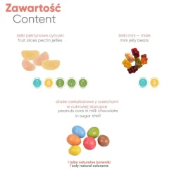 Słodycze reklamowe Słodka Piramidka / Wielokolorowy S0071B