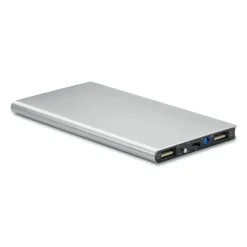 Solarny power bank 8000 mAh / Srebrny mat MO9051-16