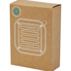 Solo plastikowy głośnik solarny Bluetooth® IPX5 o mocy 3 W z karabińczykiem wykonany z tworzywa pochodzącego z recyklingu z c / Czarny 12434790