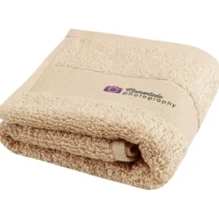 Sophia bawełniany ręcznik kąpielowy o gramaturze 450 g/m² i wymiarach 30 x 50 cm / Beżowy 11700002