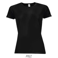 SPORTY Damski T-Shirt 140g / Czarny / Czarny opal S01159-BK-XXL
