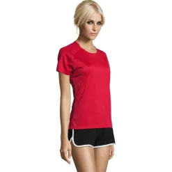 SPORTY Damski T-Shirt 140g / Czerwony S01159-RD-S