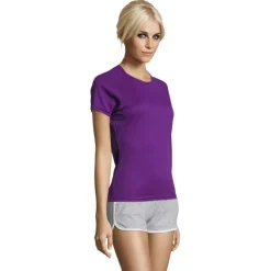 SPORTY Damski T-Shirt 140g / Dark Purple S01159-DA-L