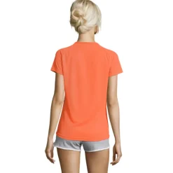 SPORTY Damski T-Shirt 140g / Neonowy pomarańczowy S01159-NO-L