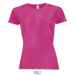 SPORTY Damski T-Shirt 140g / Neonowy róż 2 S01159-NP-XS