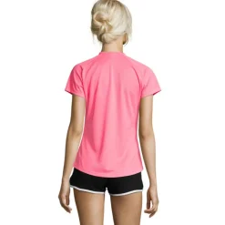 SPORTY Damski T-Shirt 140g / Neonowy róż 2 S01159-NP-XXL