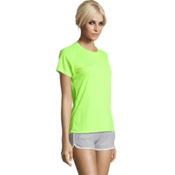 SPORTY Damski T-Shirt 140g / Neon Yellow S01159-NE-M