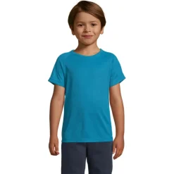 SPORTY Dziecięcy T-Shirt / Aqua S01166-AQ-4XL