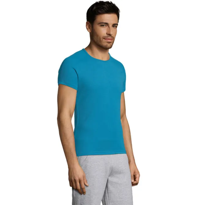 SPORTY Męski T-SHIRT 140g / Aqua S11939-AQ-S