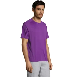 SPORTY Męski T-SHIRT 140g / Dark purple S11939-DA-XXS