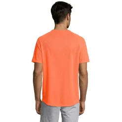 SPORTY Męski T-SHIRT 140g / Neonowy pomarańczowy S11939-NO-XL