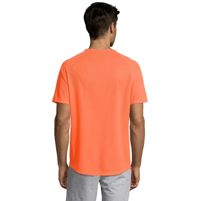 SPORTY Męski T-SHIRT 140g / Neonowy pomarańczowy S11939-NO-XL