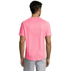 SPORTY Męski T-SHIRT 140g / Neonowy róż 2 S11939-NP-3XL