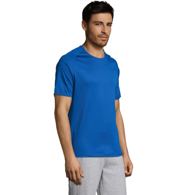 SPORTY Męski T-SHIRT 140g / Niebieski S11939-RB-XS