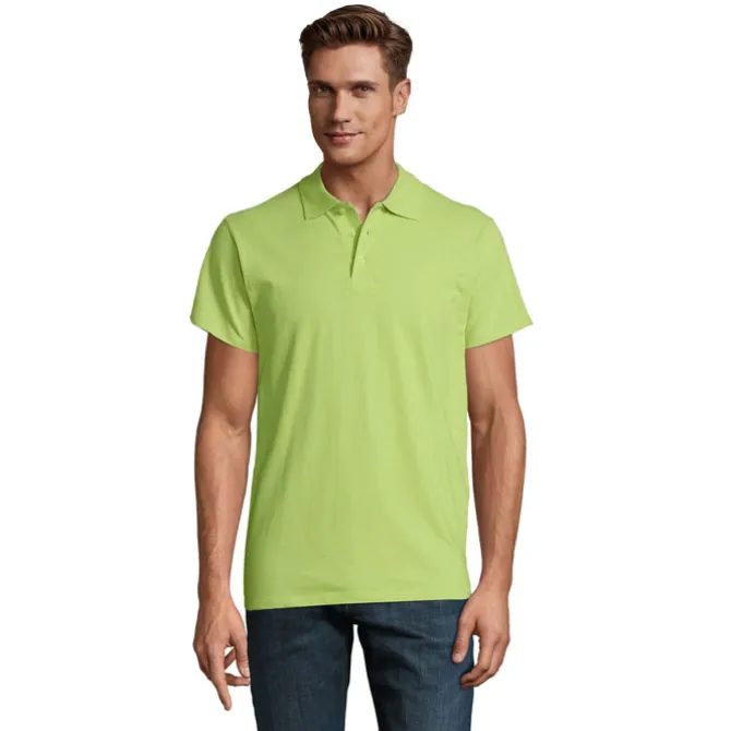 SPRINgII Męskie POLO 210g / Apple Green S11362-AG-M