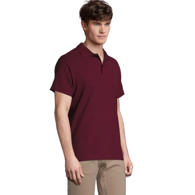 SPRINgII Męskie POLO 210g / Burgundy S11362-BG-XL