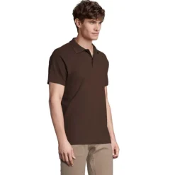 SPRINgII Męskie POLO 210g / Chocolate S11362-CH-M