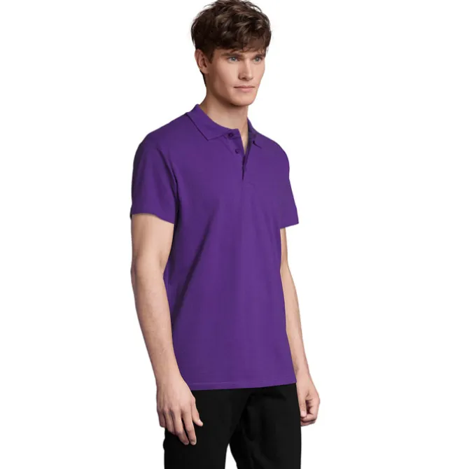 SPRINgII Męskie POLO 210g / Dark Purple S11362-DA-XL