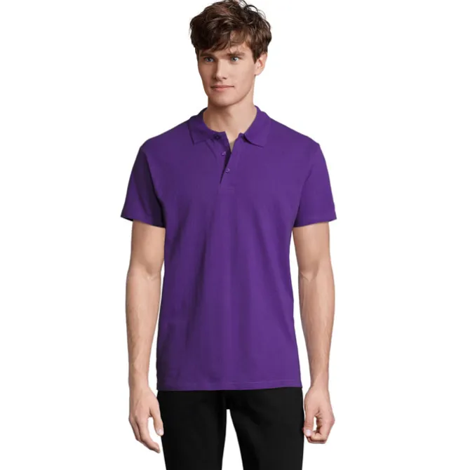 SPRINgII Męskie POLO 210g / Dark Purple S11362-DA-XL