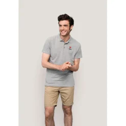 SPRINgII Męskie POLO 210g / Grey melange S11362-GY-L