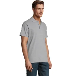SPRINgII Męskie POLO 210g / Grey melange S11362-GY-5XL