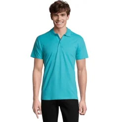 SPRINgII Męskie POLO 210g / Niebieski Atol S11362-AL-S