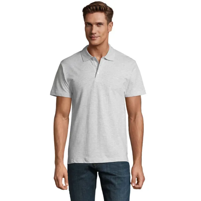 SPRINgII Męskie POLO 210g / Popiól S11362-AS-M