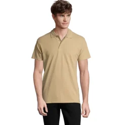 SPRINgII Męskie POLO 210g / Sand S11362-SA-S