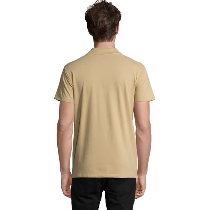 SPRINgII Męskie POLO 210g / Sand S11362-SA-L