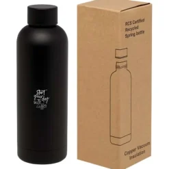 Spring miedziana butelka próżniowa z certyfikatem RCS 500 ml / Czarny 10079890