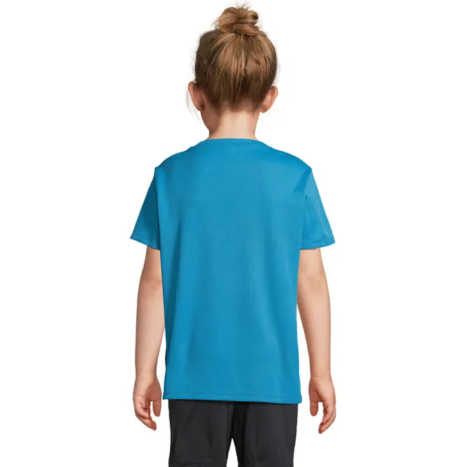 SPRINT KIDS SPORTS T-SHIRT / Aqua S04773-AQ-L