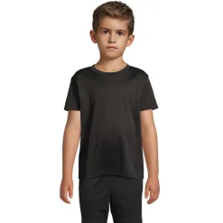SPRINT KIDS SPORTS T-SHIRT / Czarny S04773-BK-4XL