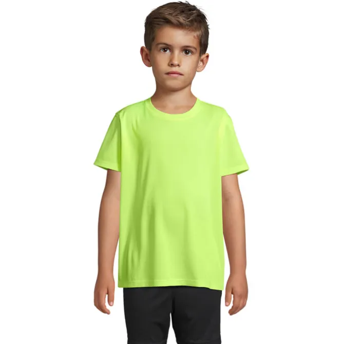 SPRINT KIDS SPORTS T-SHIRT / Neon Yellow S04773-NE-4XL