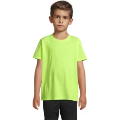 SPRINT KIDS SPORTS T-SHIRT / Neon Yellow S04773-NE-XXL