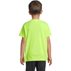 SPRINT KIDS SPORTS T-SHIRT / Neon Yellow S04773-NE-XL