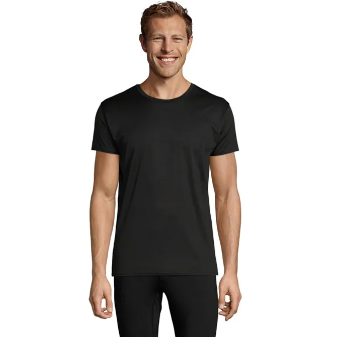 SPRINT UNI T-SHIRT 130g / Czarny / Czarny Opal S02995-BK-XXS