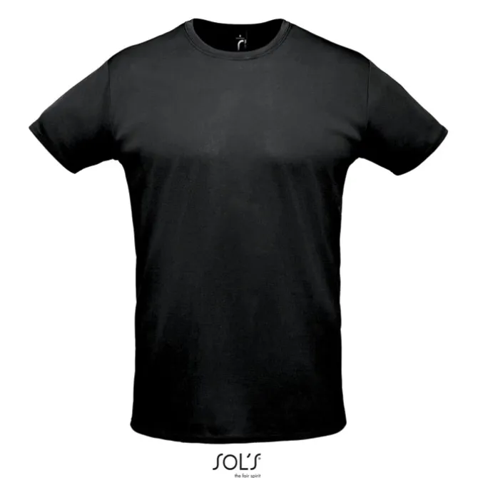 SPRINT UNI T-SHIRT 130g / Czarny / Czarny opal S02995-BK-XS