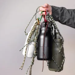Stalowa butelka Sagaform Truls z poręcznym zatrzaskiem (z recyklingu) 500 ml / Beżowy LT52135-N0055