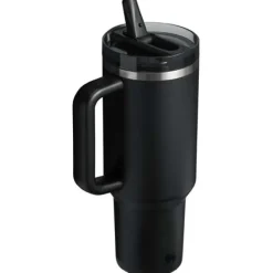 Stanley Quencher® ProTour 1180 ml termoizolowany kubek ze słomką, wykonany z recyklingowanej stali nierdzewnej / Czarny 10097990