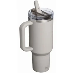 Stanley Quencher® ProTour 1180 ml termoizolowany kubek ze słomką, wykonany z recyklingowanej stali nierdzewnej / Szary 10097982