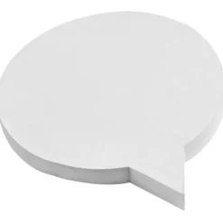 Sticky-Mate® karteczki samoprzylepne z materiałów z recyklingu w kształcie koła / Biały 21018401