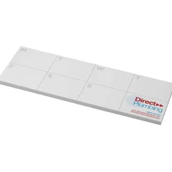 Sticky-Mate® samoprzylepne karteczki z recyklingu z wydrukowanym planerem / Biały 21297022