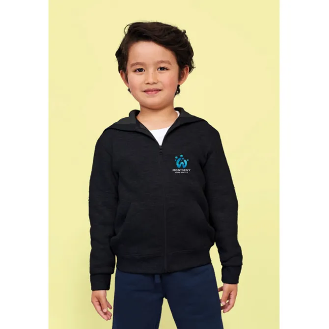 STONE Dziecięcy hoodie / Czarny / Czarny opal S02092-BK-3XL