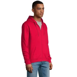 STONE UNI HOODIE 260g / Czerwony S01714-RD-3XL