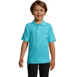 SUMMER II Dziecięce POLO / Niebieski Atol S11344-AL-L