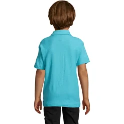 SUMMER II Dziecięce POLO / Niebieski Atol S11344-AL-3XL