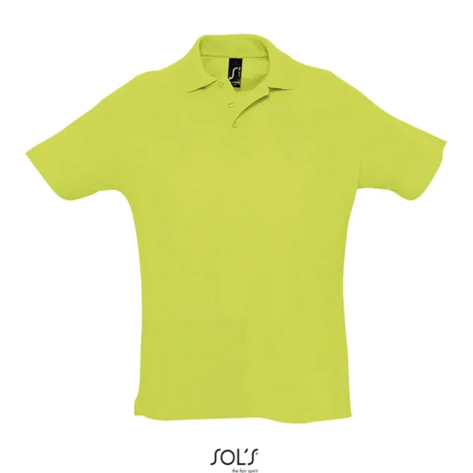 SUMMER II Męskie POLO 170g / Apple Green S11342-AG-L