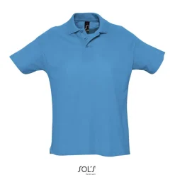 SUMMER II Męskie POLO 170g / Aqua S11342-AQ-M