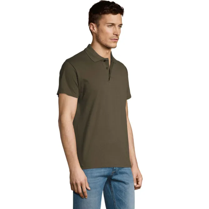 SUMMER II Męskie POLO 170g / Army S11342-AR-XS