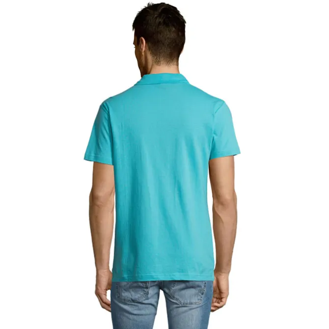 SUMMER II Męskie POLO 170g / Atoll blue S11342-AL-M